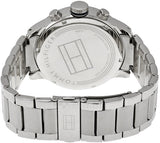Tommy Hilfiger Jackson Quartz Black Dial Silver Steel Strap Watch for Men - 1791243 Authentic Buy Shop Now