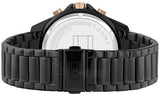 Tommy Hilfiger Aiden Chronograph Black Dial Black Steel Strap Watch For Men - 1791858 Authentic Buy Shop Now