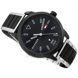 Tommy Hilfiger Sneaker Quartz Black Dial Two Tone Steel Strap Watch for Men - 1791619 Authentic Buy Shop Now