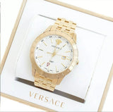 Versace Univers Quartz White Dial Gold Steel Strap Watch for Men - VEBK00518 Authentic Buy Shop Now