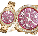 Michael Kors Wren Purple Dial Gold Steel Strap Watch for Women - MK6290 Authentic Buy Shop Now