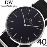 Daniel Wellington Classic Cornwall Black Dial Black Nylon Strap Watch For Women - DW00100149 Authentic Buy Shop Now