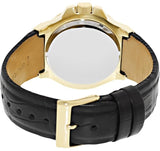 Guess Rigor Analog Black Dial Black Leather Strap Watch For Men - W0040G4 Authentic Buy Shop Now