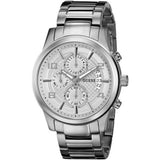 Guess Exec Quartz Silver Dial Silver Steel Strap Watch for Men - W0075G3 Authentic Buy Shop Now