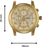 Guess Analog Chronograph Gold Dial Gold Steel Strap Watch for Men - W0075G5 Authentic Buy Shop Now