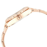 Guess Viva Diamonds White Dial Rose Gold Steel Strap Watch for Women - W0111L3 Authentic Buy Shop Now