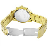 Guess Chaser Chronograph Black Dial Gold Steel Strap Watch for Men - W0170G2 Authentic Buy Shop Now