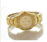 Guess Mini Phantom Diamonds Gold Dial Gold Steel Strap Watch for Women - W0235L5 Authentic Buy Shop Now