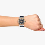 Guess Jet Setter Analog Blue Dial Blue Denim Strap Watch For Women - W0289L1 Authentic Buy Shop Now