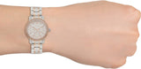 Guess Enchanting Diamonds Silver Dial Two Tone Steel Strap Watch for Women - W0305L3 Authentic Buy Shop Now