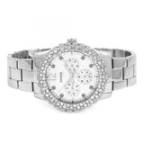 Guess Dazzler Diamonds Silver Dial Silver Steel Strap Watch for Women - W0335L1 Authentic Buy Shop Now