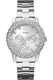 Guess Dazzler Diamonds Silver Dial Silver Steel Strap Watch for Women - W0335L1 Authentic Buy Shop Now
