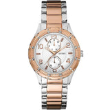 Guess Siren White Dial Two Tone Steel Strap Watch for Women - W0442L4 Authentic Buy Shop Now