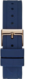 Guess Analog Quartz Blue Dial Blue Rubber Strap Watch For Women - W0562L3 Authentic Buy Shop Now