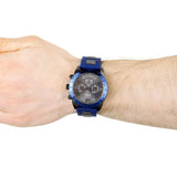 Guess Velocity Blue Dial Blue Rubber Strap Watch for Men - W0599G2 Authentic Buy Shop Now