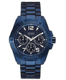 Guess Flagship Chronograph Blue Dial Blue Steel Strap Watch for Men - W0601G2 Authentic Buy Shop Now