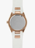 Guess Luna Diamonds White Dial White Rubber Strap Watch for Women - W0653L4 Authentic Buy Shop Now