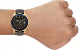 Guess Pinnacle Chronograph Quartz Blue Dial Blue Leather Strap Watch For Men - W0673G2 Authentic Buy Shop Now