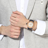 Guess Force Multi Function White Dial Blue Leather Strap Watch For Men - W0674G7 Authentic Buy Shop Now