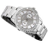 Guess Sassy Multifunction Quartz Silver Dial Silver Steel Strap Watch For Women - W0705L1 Authentic Buy Shop Now