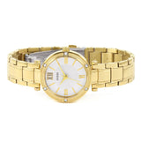 Guess Park Ave South Analog White Dial Gold Steel Strap Watch For Women - W0767L2 Authentic Buy Shop Now