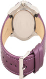 Guess Limelight Quartz Silver Dial Purple Leather Strap Watch For Women - W0775L6 Authentic Buy Shop Now