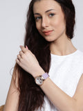 Guess Starlight Diamonds White Dial Purple Rubber Strap Watch for Women - W0846L6 Authentic Buy Shop Now