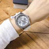 Guess Starlight Multifunction Diamonds White Dial White Rubber Strap Watch for Women - W0846L8 Authentic Buy Shop Now