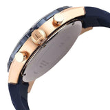 Guess Caliber Chronograph White Dial Blue Silicone Strap Watch for Men - W0864G5 Authentic Buy Shop Now