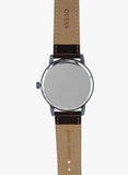 Guess Delancy Analog Brown Dial Brown Leather Strap Watch For Men - W0870G3 Authentic Buy Shop Now