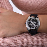 Guess G-Twist Quartz Black Dial Black Silicone Strap Watch For Men - W0911L8 Authentic Buy Shop Now