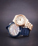 Guess Trade Blue Dial Blue Silicone Strap Watch for Men - W0967G2 Authentic Buy Shop Now
