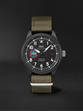 IWC Pilot’s Watch Mark XVIII Top Gun Edition “SFTI” Black Dial Green Nylon Strap Watch for Men - IW324712 Authentic Buy Shop Now