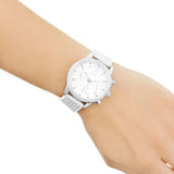 Guess Marina Quartz White Dial White Rubber Strap Watch For Women - W1025L1 Authentic Buy Shop Now