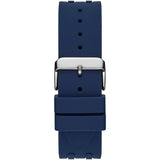 Guess Octane Chronograph Black Dial Blue Rubber Strap Watch For Men - W1047G2 Authentic Buy Shop Now