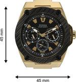 Guess Legacy Black Dial Black Rubber Strap Watch for Men - W1049G5 Authentic Buy Shop Now