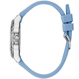 Guess Limelight Crystals White Dial Blue Rubber Strap Watch for Women - W1053L5 Authentic Buy Shop Now
