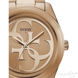 Guess G-Twist Rose Gold Dial Rose Gold Steel Strap Watch for Women - W1082L3 Authentic Buy Shop Now
