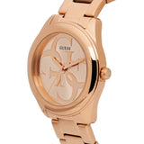 Guess G-Twist Rose Gold Dial Rose Gold Steel Strap Watch for Women - W1082L3 Authentic Buy Shop Now
