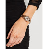 Guess G-Twist Rose Gold Dial Rose Gold Steel Strap Watch for Women - W1082L3 Authentic Buy Shop Now