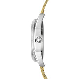 Guess Whisper Silver Dial Gold Mesh Bracelet Watch for Women - W1084L2 Authentic Buy Shop Now
