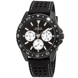 Guess Odyssey Quartz Black Dial Black Silicone Strap Watch For Men - W1108G3 Authentic Buy Shop Now