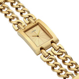 Guess Mod Heavy Metal Gold Dial Gold Steel Strap Watch For Women - W1117L2 Authentic Buy Shop Now