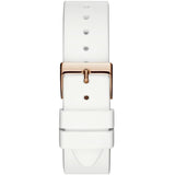 Guess Solar White Dial White Rubber Strap Watch For Women - W1135L1 Authentic Buy Shop Now