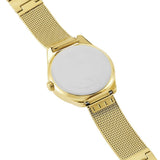 Guess Tri Glitz Quartz Diamonds Gold Dial Gold Mesh Bracelet Watch For Women - W1142L2 Authentic Buy Shop Now