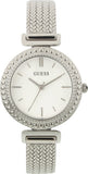 Guess Quartz Silver Dial Silver Mesh Bracelet Watch For Women - W1152L1 Authentic Buy Shop Now