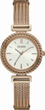Guess Monroe Silver Dial Rose Gold Steel Strap Watch For Women - W1152L3 Authentic Buy Shop Now
