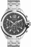 Guess Surge Chronograph Black Dial Silver Steel Strap Watch for Men - W1258G1 Authentic Buy Shop Now