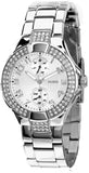 Guess Mini Prism Diamonds Silver Dial Silver Steel Strap Watch for Women - W12638L1 Authentic Buy Shop Now