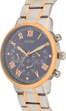 Guess Hendrix Chronograph Blue Dial Two Tone Steel Strap Watch for Men - W1309G4 Authentic Buy Shop Now